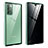 Handyhülle Hülle Luxus Aluminium Metall Rahmen Spiegel 360 Grad Ganzkörper Tasche für Samsung Galaxy Note 20 5G Minzgrün