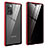 Handyhülle Hülle Luxus Aluminium Metall Rahmen Spiegel 360 Grad Ganzkörper Tasche für Samsung Galaxy Note 20 5G Rot