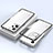 Handyhülle Hülle Luxus Aluminium Metall Rahmen Spiegel 360 Grad Ganzkörper Tasche für Xiaomi Redmi Note 12 Explorer Silber