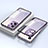 Handyhülle Hülle Luxus Aluminium Metall Rahmen Spiegel 360 Grad Ganzkörper Tasche für Xiaomi Redmi Note 12 Explorer Violett