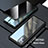 Handyhülle Hülle Luxus Aluminium Metall Rahmen Spiegel 360 Grad Ganzkörper Tasche LK1 für Samsung Galaxy Note 20 5G Schwarz