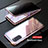 Handyhülle Hülle Luxus Aluminium Metall Rahmen Spiegel 360 Grad Ganzkörper Tasche LK1 für Samsung Galaxy S20 5G Rosegold