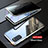 Handyhülle Hülle Luxus Aluminium Metall Rahmen Spiegel 360 Grad Ganzkörper Tasche LK1 für Samsung Galaxy S20 5G Silber