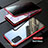 Handyhülle Hülle Luxus Aluminium Metall Rahmen Spiegel 360 Grad Ganzkörper Tasche LK1 für Samsung Galaxy S20 Plus 5G Rot