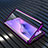 Handyhülle Hülle Luxus Aluminium Metall Rahmen Spiegel 360 Grad Ganzkörper Tasche M01 für Oppo A8 Violett