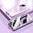 Handyhülle Hülle Luxus Aluminium Metall Rahmen Spiegel 360 Grad Ganzkörper Tasche P01 für Xiaomi Mi 12 Lite NE 5G Violett