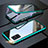 Handyhülle Hülle Luxus Aluminium Metall Rahmen Spiegel 360 Grad Ganzkörper Tasche T01 für Samsung Galaxy A51 5G