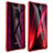 Handyhülle Hülle Luxus Aluminium Metall Rahmen Spiegel 360 Grad Ganzkörper Tasche T01 für Xiaomi Mi 9T Rot
