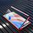 Handyhülle Hülle Luxus Aluminium Metall Rahmen Spiegel 360 Grad Ganzkörper Tasche T02 für Oppo Reno4 Pro 5G Rot