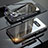 Handyhülle Hülle Luxus Aluminium Metall Rahmen Spiegel 360 Grad Ganzkörper Tasche T02 für Samsung Galaxy S10e
