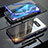 Handyhülle Hülle Luxus Aluminium Metall Rahmen Spiegel 360 Grad Ganzkörper Tasche T02 für Samsung Galaxy S10e