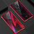 Handyhülle Hülle Luxus Aluminium Metall Rahmen Spiegel 360 Grad Ganzkörper Tasche T02 für Xiaomi Redmi K20 Rot