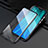 Handyhülle Hülle Luxus Aluminium Metall Rahmen Spiegel 360 Grad Ganzkörper Tasche T03 für Xiaomi Redmi Note 8 Pro Schwarz