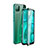 Handyhülle Hülle Luxus Aluminium Metall Rahmen Spiegel 360 Grad Ganzkörper Tasche T04 für Huawei P40 Lite Grün