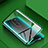 Handyhülle Hülle Luxus Aluminium Metall Rahmen Spiegel 360 Grad Ganzkörper Tasche T04 für Xiaomi Redmi Note 8 Pro Grün
