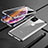 Handyhülle Hülle Luxus Aluminium Metall Rahmen Spiegel 360 Grad Tasche für Apple iPhone 11 Silber