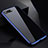 Handyhülle Hülle Luxus Aluminium Metall Rahmen Spiegel 360 Grad Tasche für Apple iPhone 7 Plus Blau