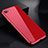 Handyhülle Hülle Luxus Aluminium Metall Rahmen Spiegel 360 Grad Tasche für Apple iPhone SE (2020) Rot