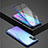 Handyhülle Hülle Luxus Aluminium Metall Rahmen Spiegel 360 Grad Tasche für Huawei Honor V30 5G Blau
