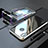 Handyhülle Hülle Luxus Aluminium Metall Rahmen Spiegel 360 Grad Tasche für Huawei Nova 3e Silber