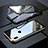 Handyhülle Hülle Luxus Aluminium Metall Rahmen Spiegel 360 Grad Tasche für Huawei P Smart Z Schwarz