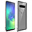 Handyhülle Hülle Luxus Aluminium Metall Rahmen Spiegel 360 Grad Tasche für Samsung Galaxy S10 5G Silber