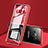 Handyhülle Hülle Luxus Aluminium Metall Rahmen Spiegel 360 Grad Tasche für Samsung Galaxy S8 Plus Rot