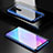 Handyhülle Hülle Luxus Aluminium Metall Rahmen Spiegel 360 Grad Tasche für Xiaomi Redmi K20 Pro Blau