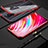 Handyhülle Hülle Luxus Aluminium Metall Rahmen Spiegel 360 Grad Tasche für Xiaomi Redmi Note 8 Pro Rot