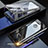 Handyhülle Hülle Luxus Aluminium Metall Rahmen Spiegel 360 Grad Tasche K01 für Huawei Honor V20 Schwarz