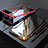 Handyhülle Hülle Luxus Aluminium Metall Rahmen Spiegel 360 Grad Tasche M01 für Apple iPhone 8 Plus