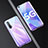 Handyhülle Hülle Luxus Aluminium Metall Rahmen Spiegel 360 Grad Tasche M01 für Huawei Nova 6 5G Violett