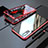 Handyhülle Hülle Luxus Aluminium Metall Rahmen Spiegel 360 Grad Tasche M01 für Huawei P20 Rot