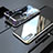 Handyhülle Hülle Luxus Aluminium Metall Rahmen Spiegel 360 Grad Tasche M01 für Huawei P20 Silber