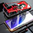 Handyhülle Hülle Luxus Aluminium Metall Rahmen Spiegel 360 Grad Tasche M01 für Xiaomi Mi 9 Pro Rot