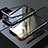 Handyhülle Hülle Luxus Aluminium Metall Rahmen Spiegel 360 Grad Tasche M02 für Apple iPhone Xs Max