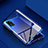 Handyhülle Hülle Luxus Aluminium Metall Rahmen Spiegel 360 Grad Tasche M02 für Huawei Honor V30 5G Blau