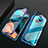 Handyhülle Hülle Luxus Aluminium Metall Rahmen Spiegel 360 Grad Tasche M02 für Xiaomi Redmi K30 Pro 5G Blau