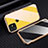 Handyhülle Hülle Luxus Aluminium Metall Rahmen Spiegel 360 Grad Tasche M03 für Apple iPhone 11 Pro Max Gelb
