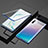 Handyhülle Hülle Luxus Aluminium Metall Rahmen Spiegel 360 Grad Tasche M03 für Samsung Galaxy Note 10 Plus 5G Blau
