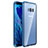 Handyhülle Hülle Luxus Aluminium Metall Rahmen Spiegel 360 Grad Tasche M03 für Samsung Galaxy S8 Blau