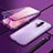 Handyhülle Hülle Luxus Aluminium Metall Rahmen Spiegel 360 Grad Tasche M04 für Xiaomi Poco X2 Violett