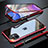Handyhülle Hülle Luxus Aluminium Metall Rahmen Spiegel 360 Grad Tasche M06 für Apple iPhone 11 Rot