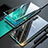 Handyhülle Hülle Luxus Aluminium Metall Rahmen Spiegel 360 Grad Tasche M07 für Samsung Galaxy Note 10 Grün