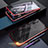 Handyhülle Hülle Luxus Aluminium Metall Rahmen Spiegel 360 Grad Tasche M07 für Samsung Galaxy Note 10 Rot