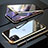 Handyhülle Hülle Luxus Aluminium Metall Rahmen Spiegel 360 Grad Tasche M08 für Apple iPhone 11 Gold