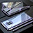 Handyhülle Hülle Luxus Aluminium Metall Rahmen Spiegel 360 Grad Tasche M08 für Huawei Mate 30 5G Violett