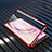 Handyhülle Hülle Luxus Aluminium Metall Rahmen Spiegel 360 Grad Tasche M08 für Xiaomi Mi 10 Pro Rot