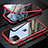 Handyhülle Hülle Luxus Aluminium Metall Rahmen Spiegel 360 Grad Tasche M11 für Apple iPhone 11 Pro Max Rot