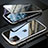 Handyhülle Hülle Luxus Aluminium Metall Rahmen Spiegel 360 Grad Tasche M11 für Apple iPhone 11 Pro Max Silber